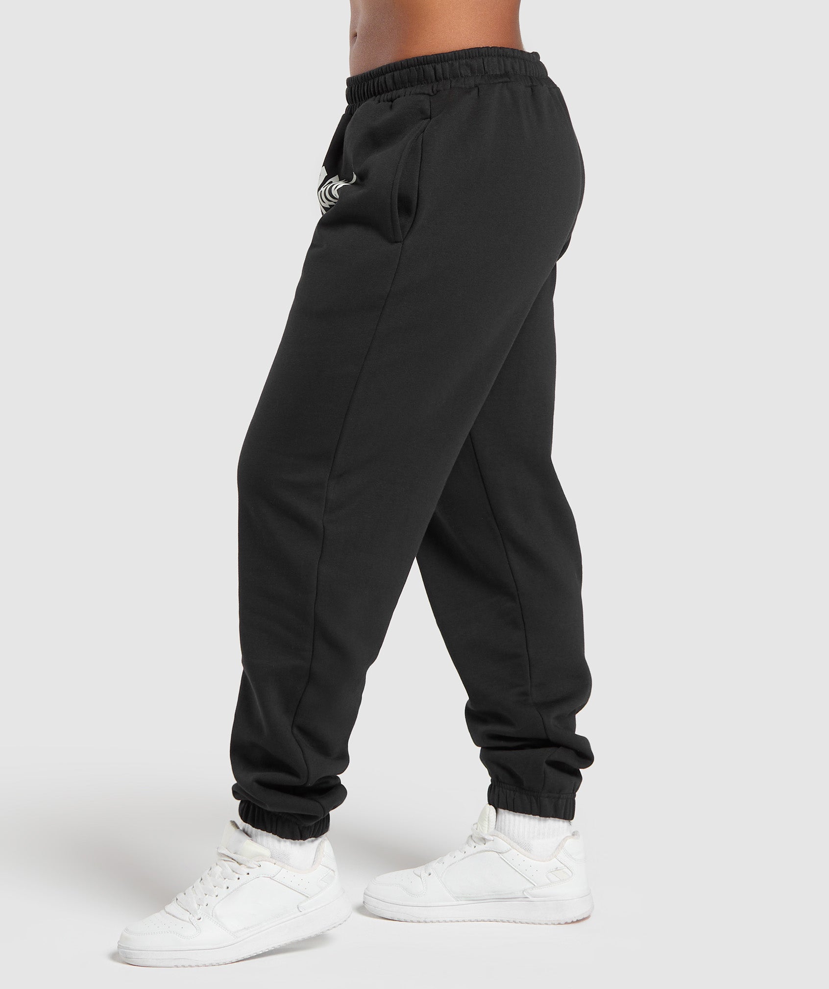 Women's Gymshark Strength Department Graphic Joggers Black