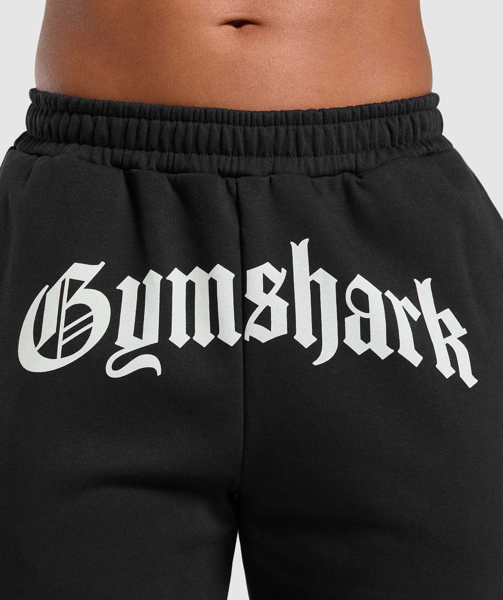 Women's Gymshark Strength Department Graphic Joggers Black