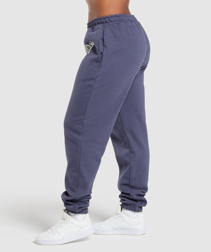 Women's Gymshark Strength Department Graphic Joggers Weighted Purple