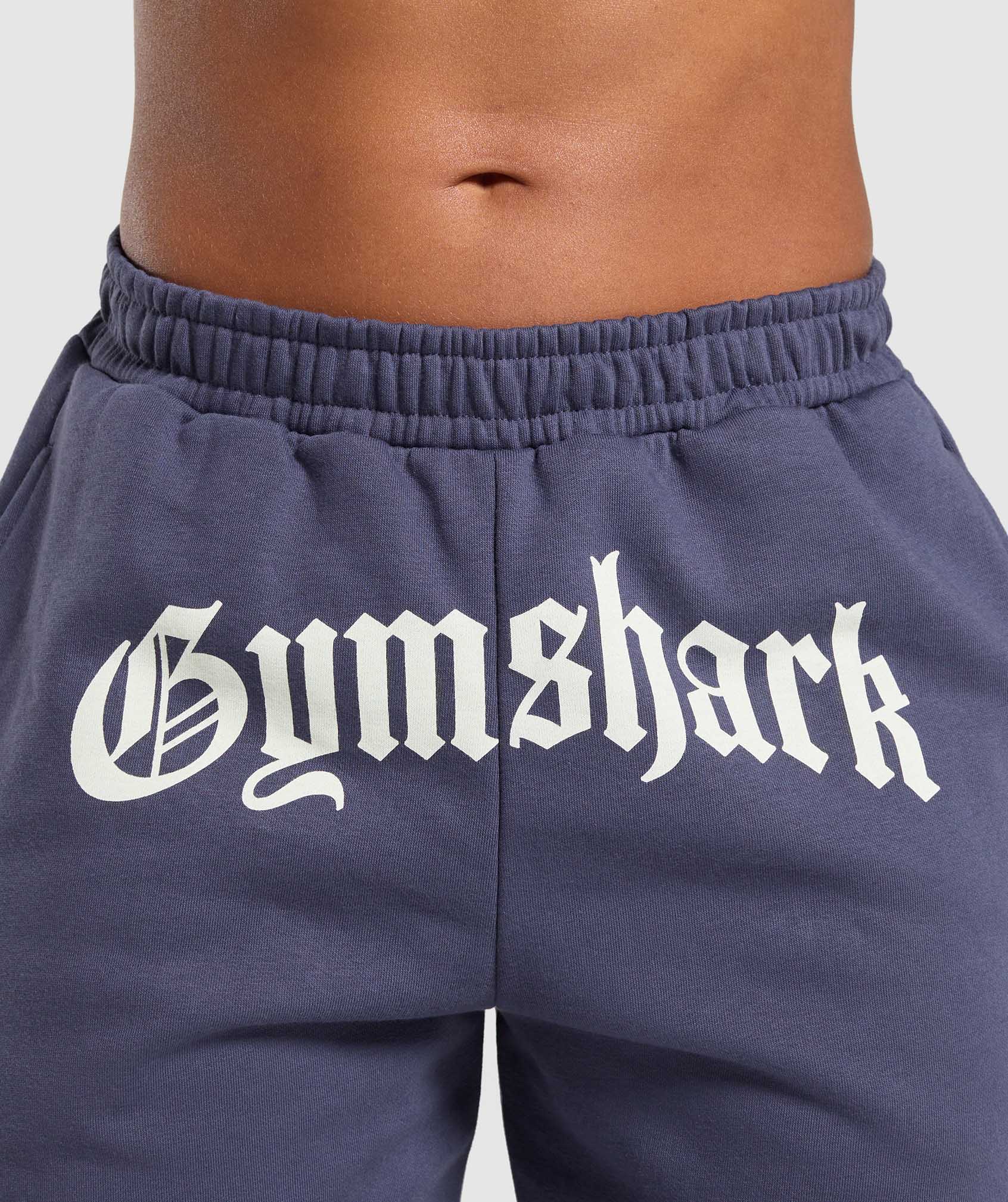 Women's Gymshark Strength Department Graphic Joggers Weighted Purple