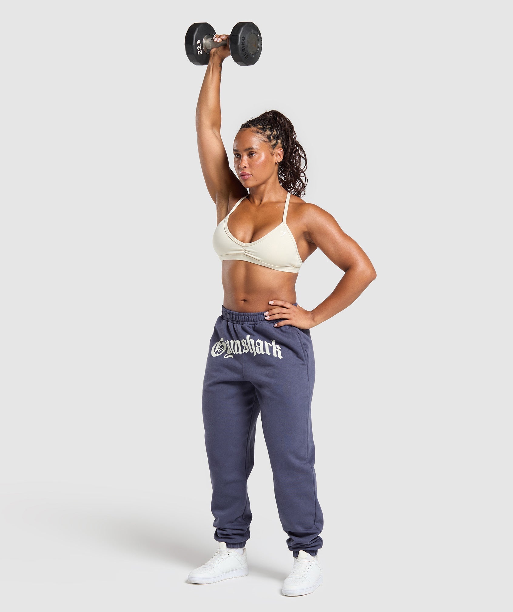 Women's Gymshark Strength Department Graphic Joggers Weighted Purple
