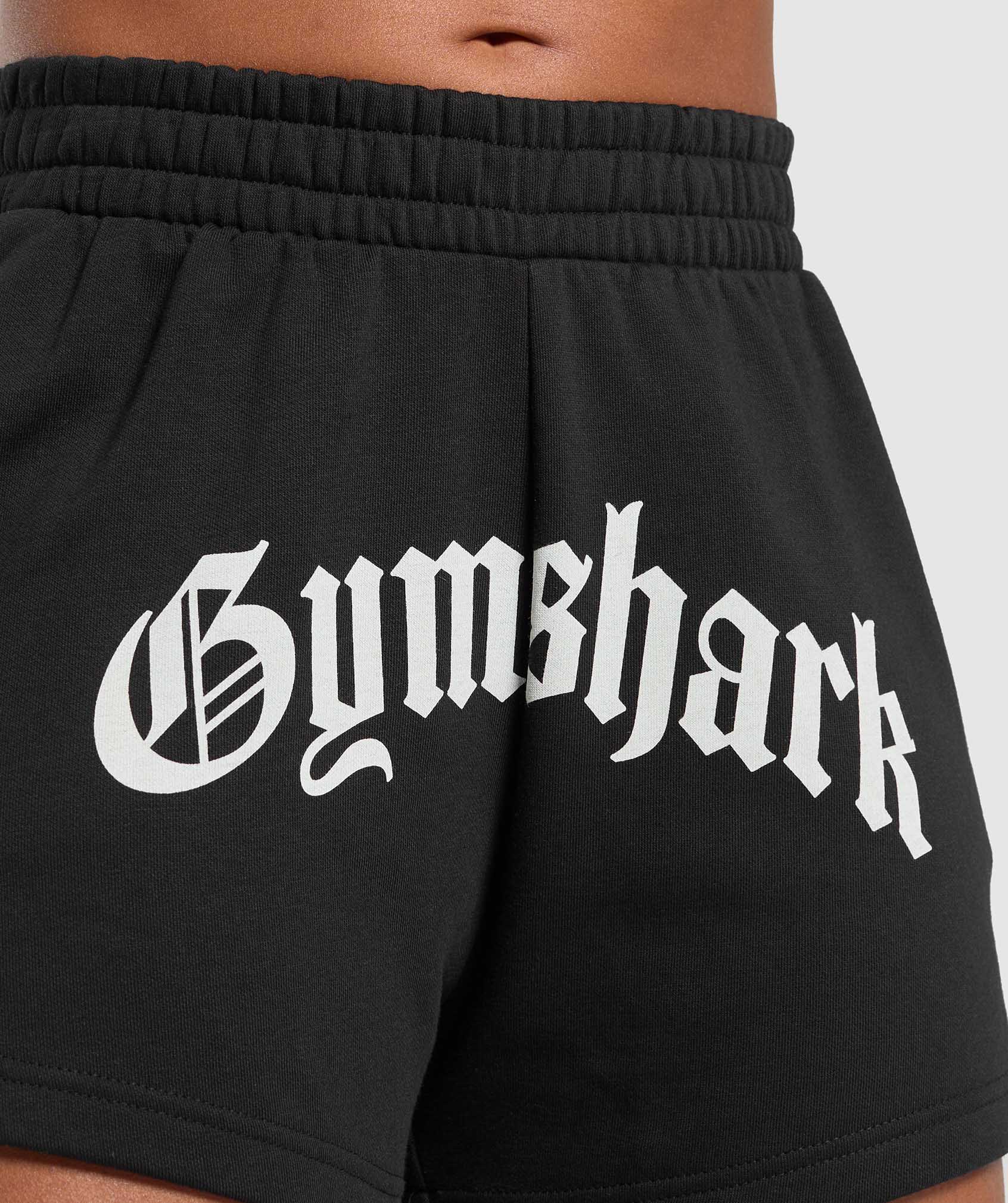 Women's Gymshark Strength Department Graphic Shorts Black