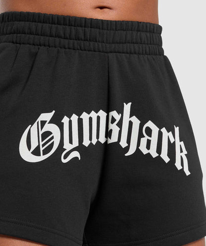 Women's Gymshark Strength Department Graphic Shorts Black