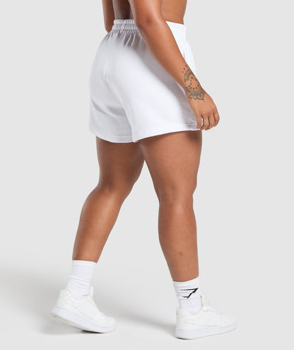 Women's Gymshark Strength Department Graphic Shorts White