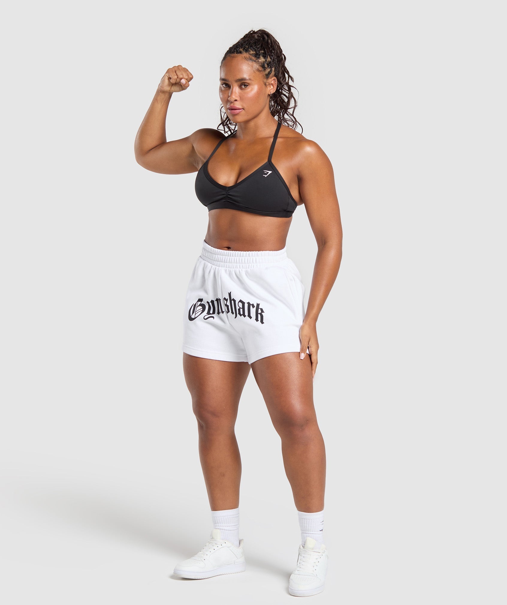 Women's Gymshark Strength Department Graphic Shorts White