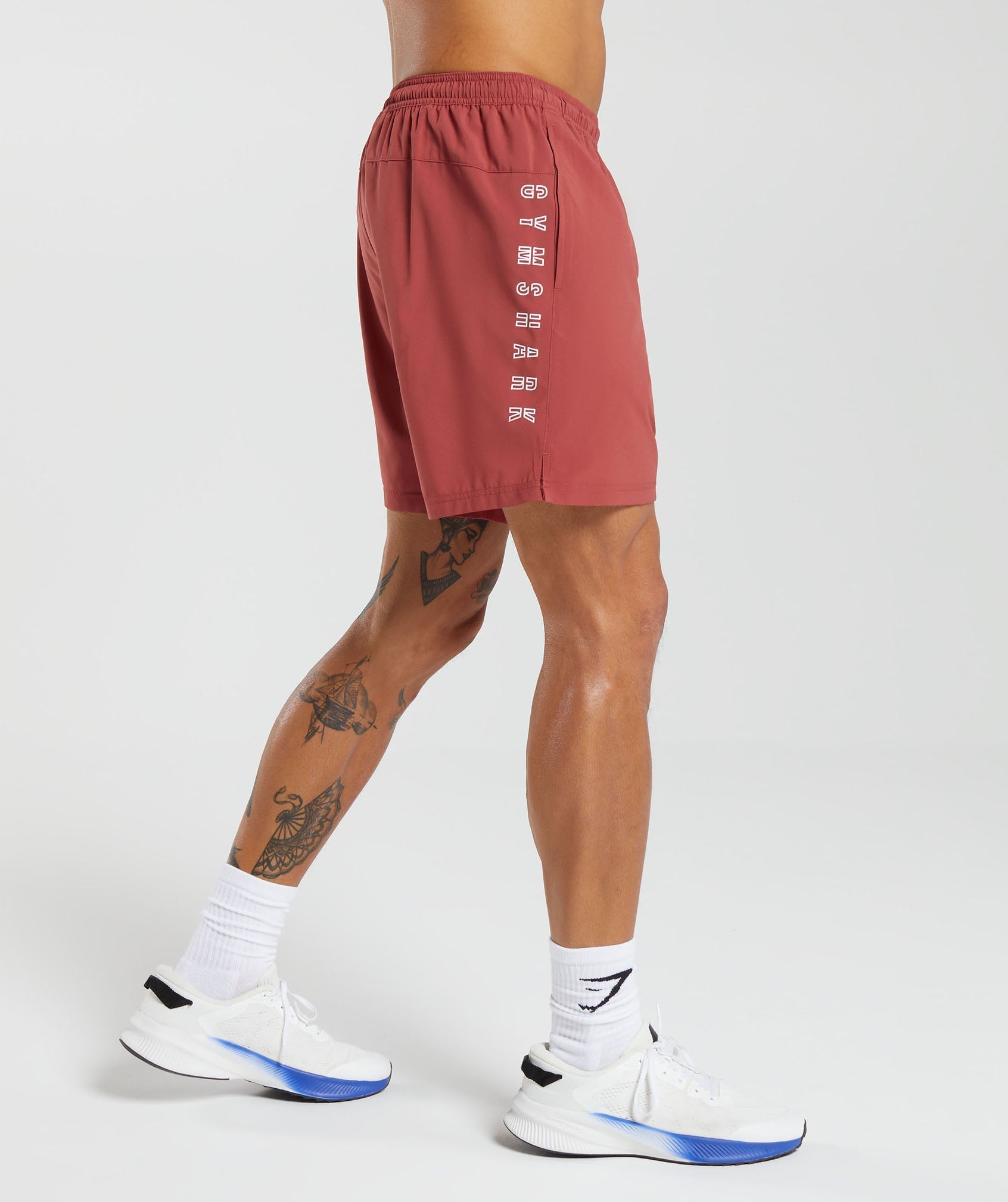 Gymshark Strike Shorts Rust Red