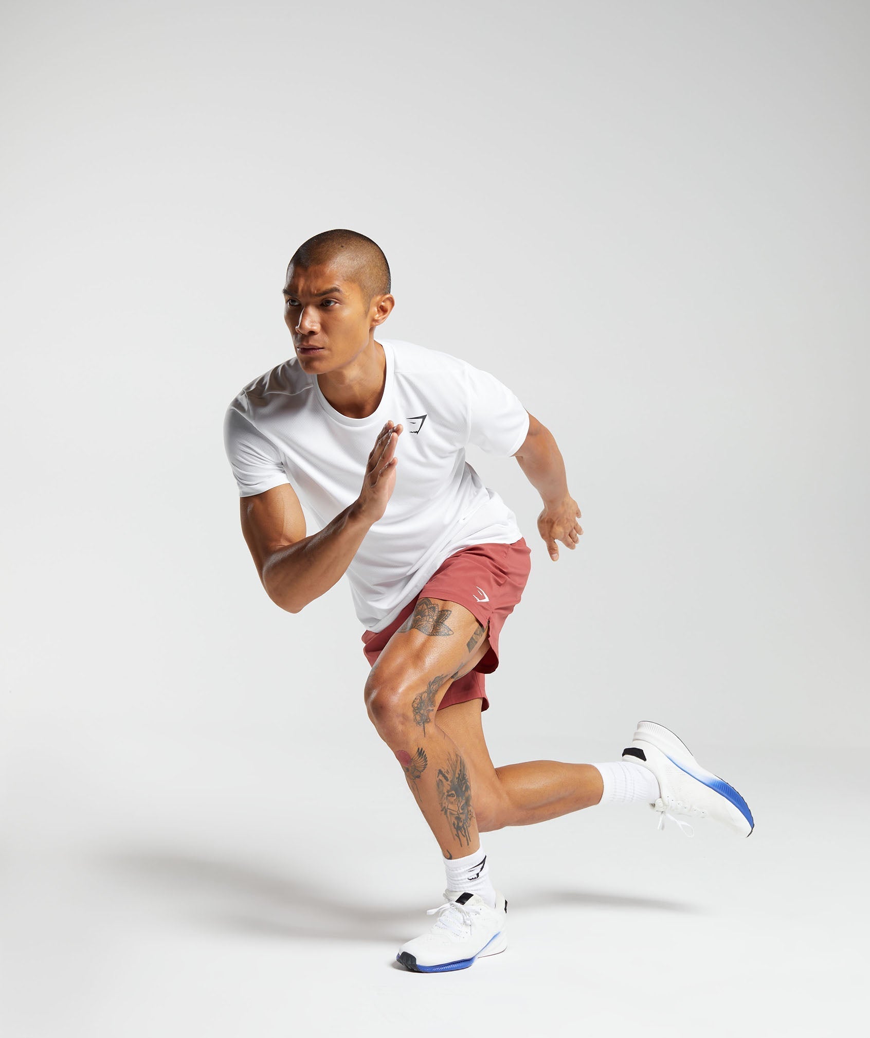 Gymshark Strike Shorts Rust Red