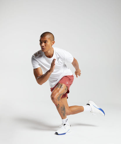 Gymshark Strike Shorts Rust Red