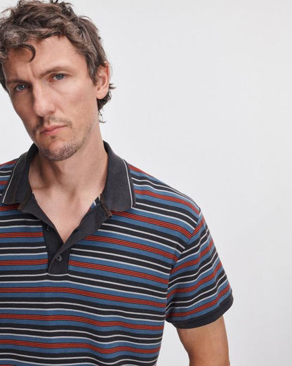 Rag & Bone Striped Piqué Polo