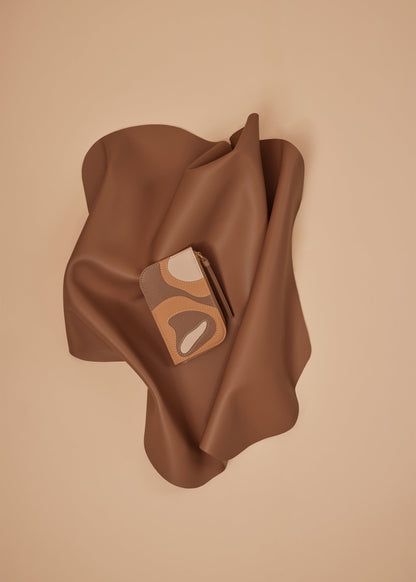 Polene Atla Card Holder Trio Camel