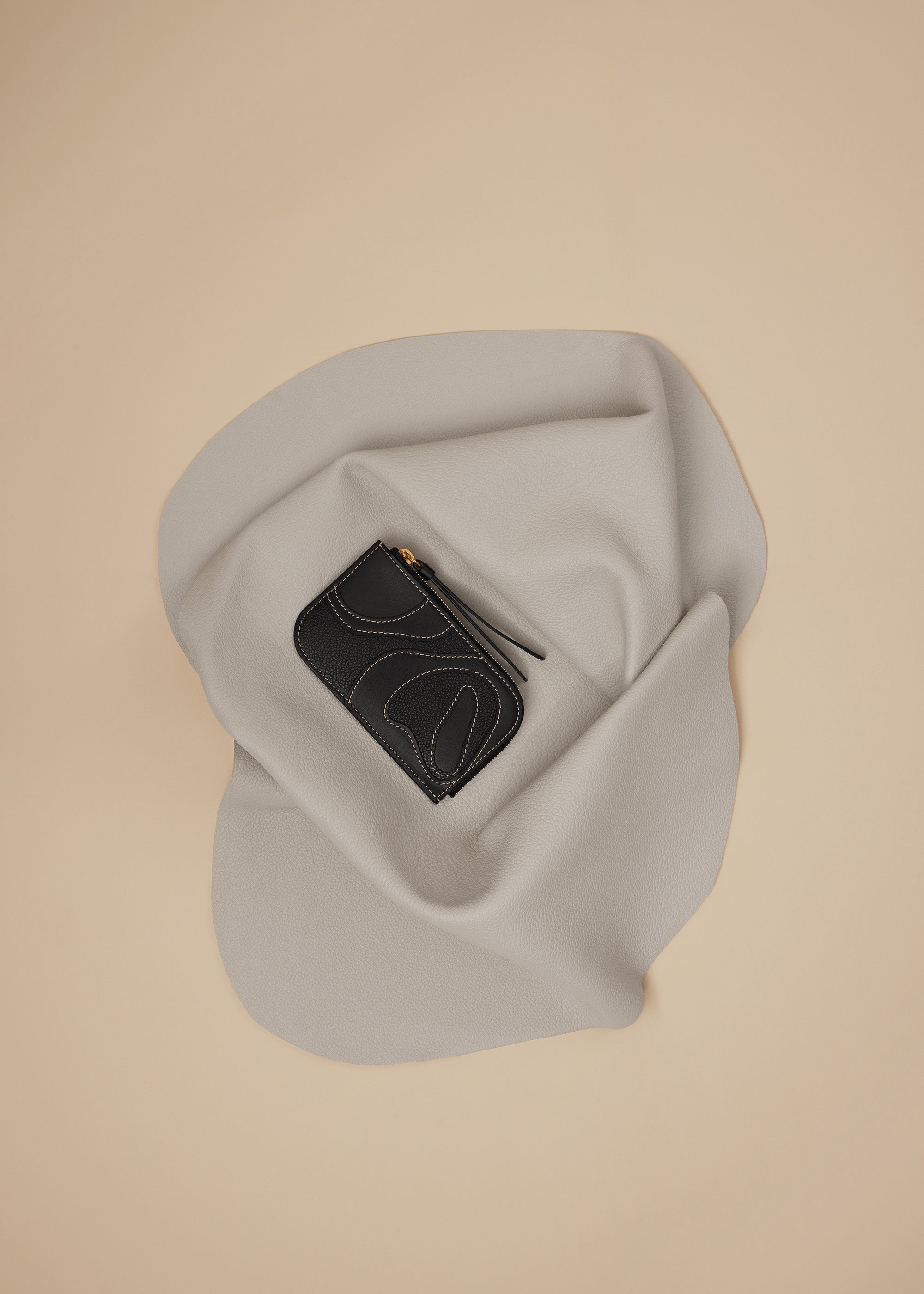 Polene Atla Card Holder Duo Black