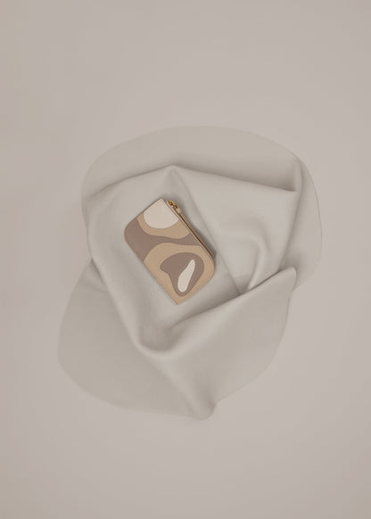 Polene Atla Card Holder Trio Taupe