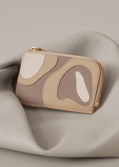 Polene Atla Card Holder Trio Taupe