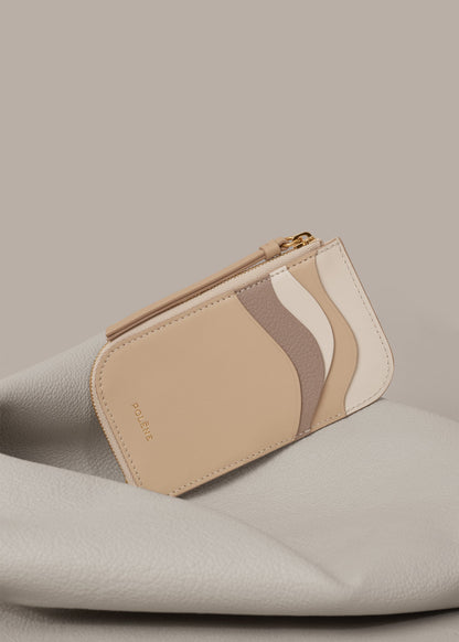 Polene Atla Card Holder Trio Taupe