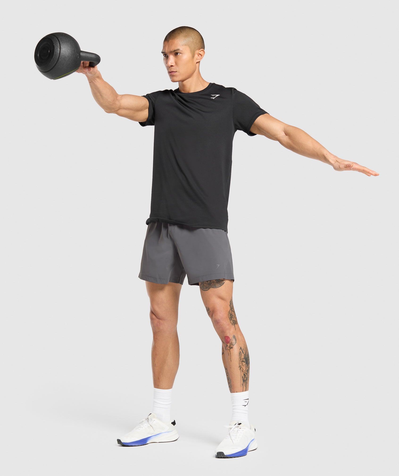 Gymshark Hybrid 6" Shorts Graphite Grey