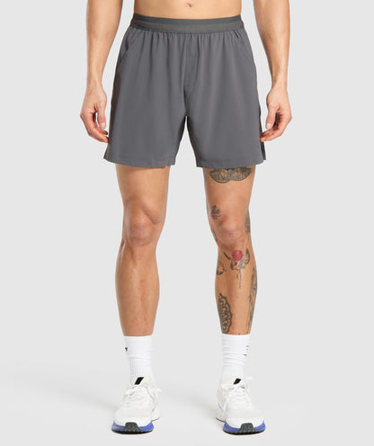 Gymshark Hybrid 6" Shorts Graphite Grey