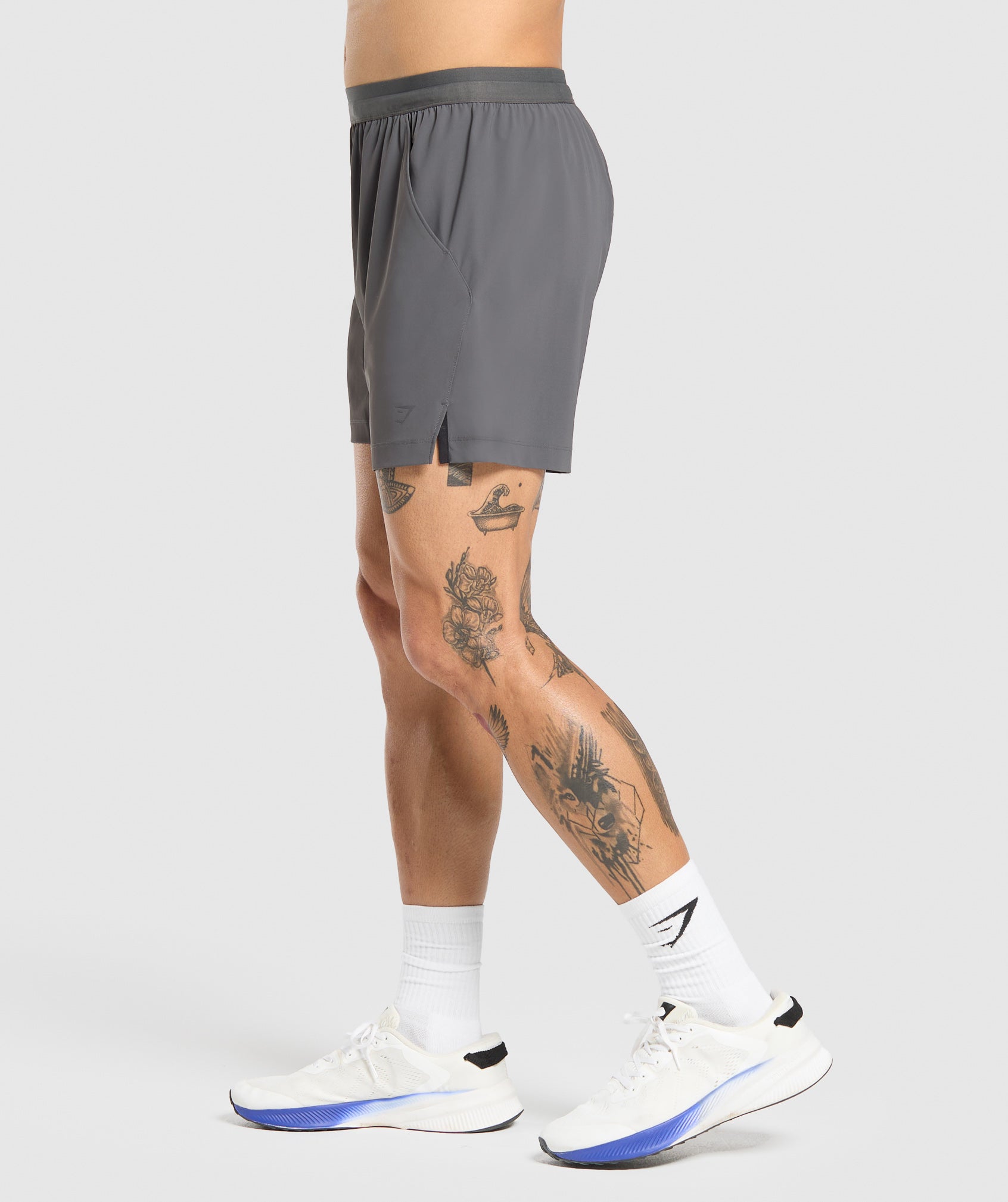 Gymshark Hybrid 6" Shorts Graphite Grey