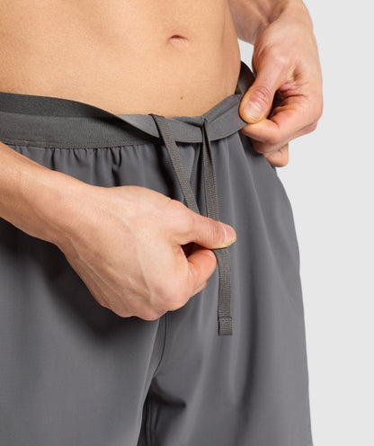 Gymshark Hybrid 6" Shorts Graphite Grey