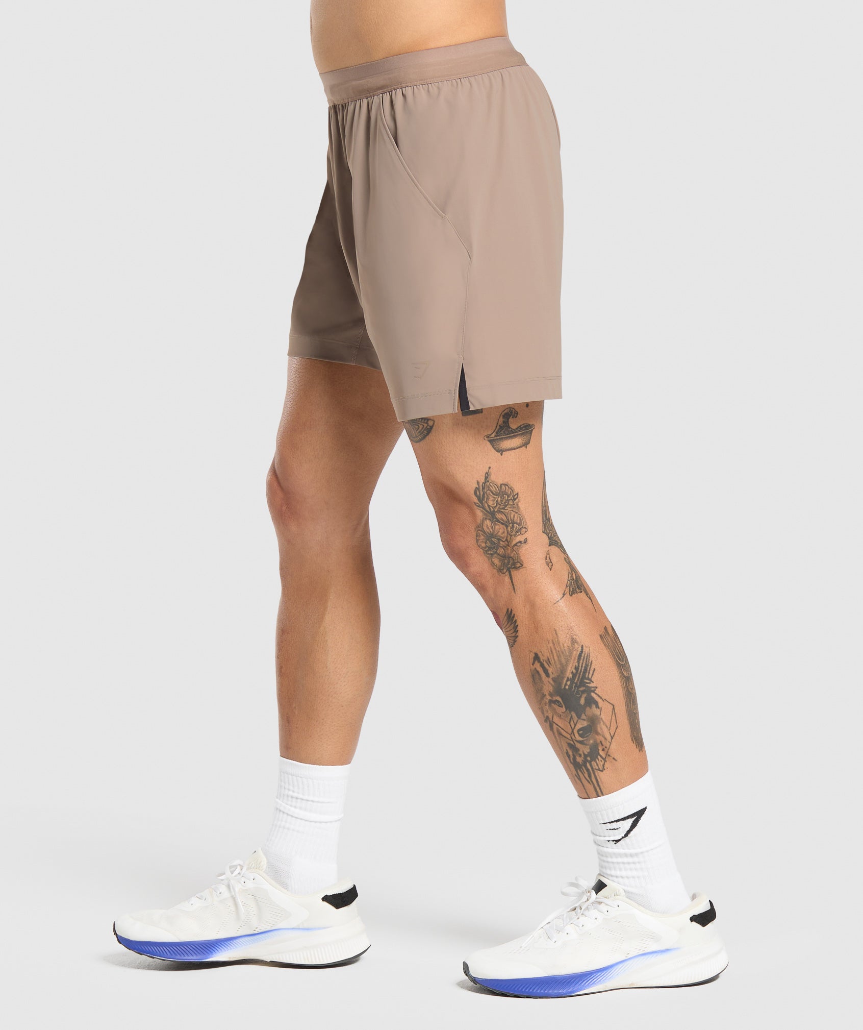 Gymshark Hybrid 6" Shorts Lifestyle Brown