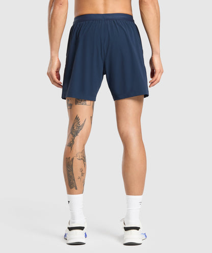 Gymshark Hybrid 6" Shorts Navy