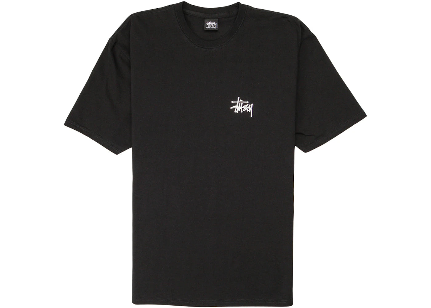 stussy basic t-shirt black