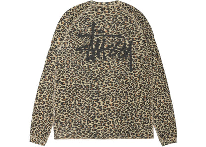 stussy basic thermal leopard