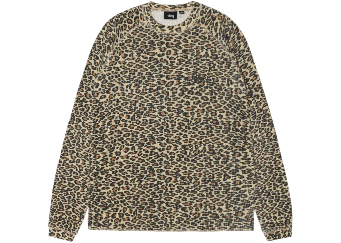 stussy basic thermal leopard