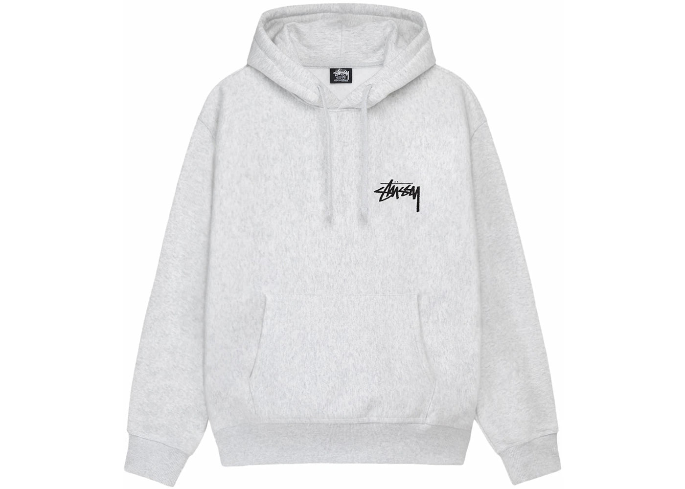 stussy cherries hoodie ash heather