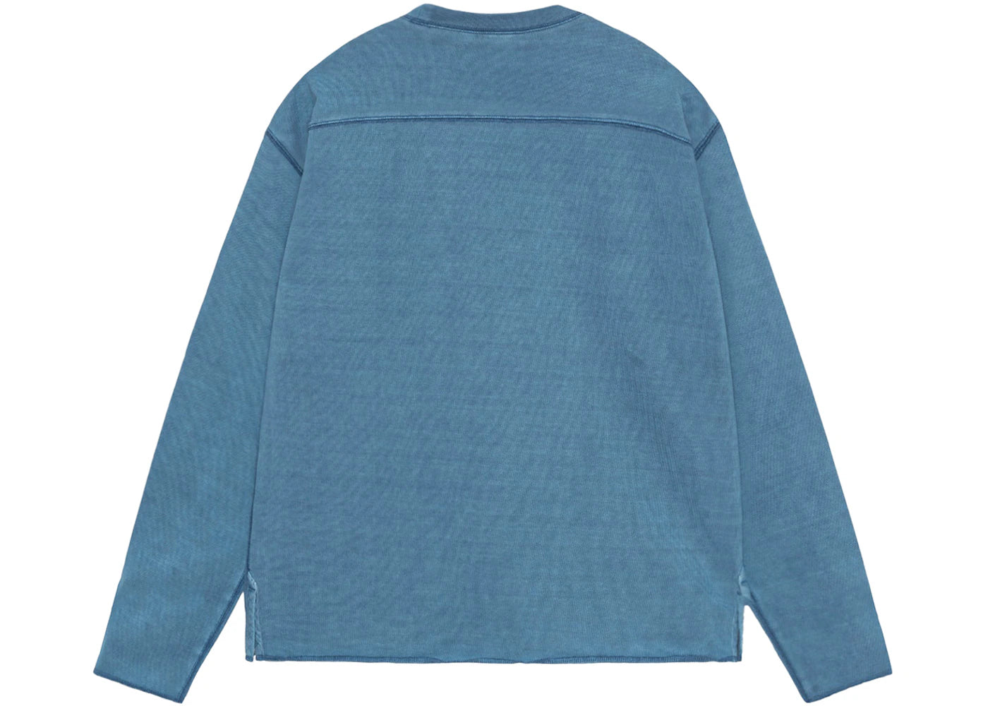 stussy cotton football pigment dyed crew blue