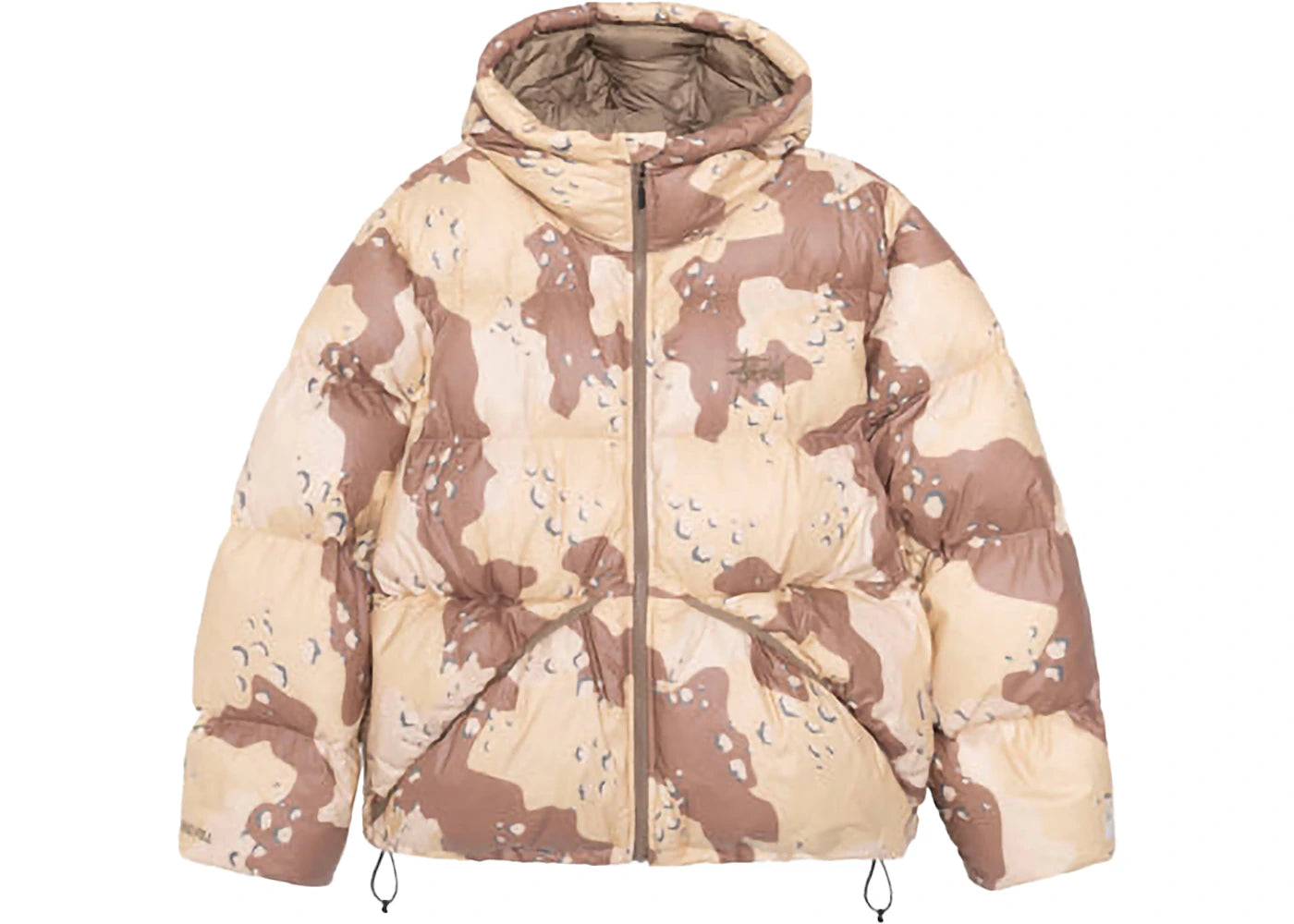 stussy down micro ripstop parka khaki