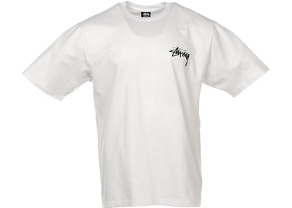 stussy fuzzy dice tee white