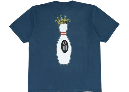 stussy kingpin pigment dyed t-shirt navy
