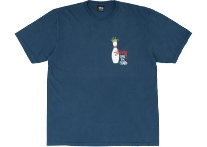 stussy kingpin pigment dyed t-shirt navy