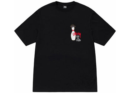 stussy kingpin tee black