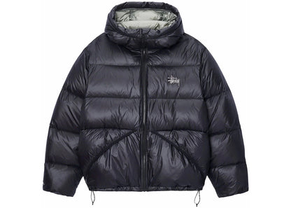 stussy micro ripstop down parka phantom black