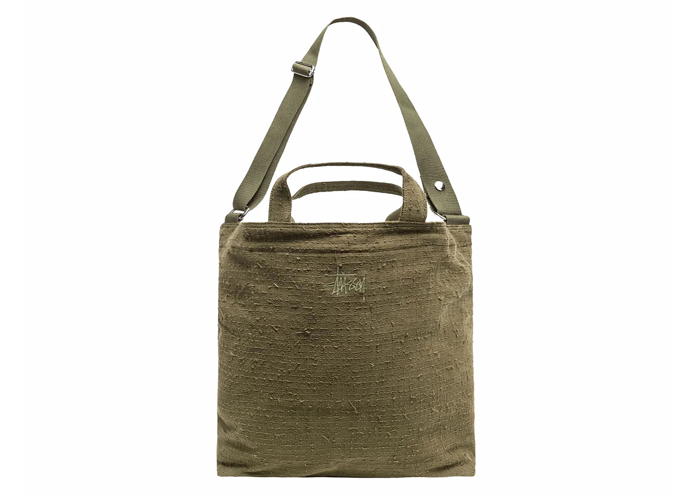 Stussy Needle Punch Crossbody Bag Olive