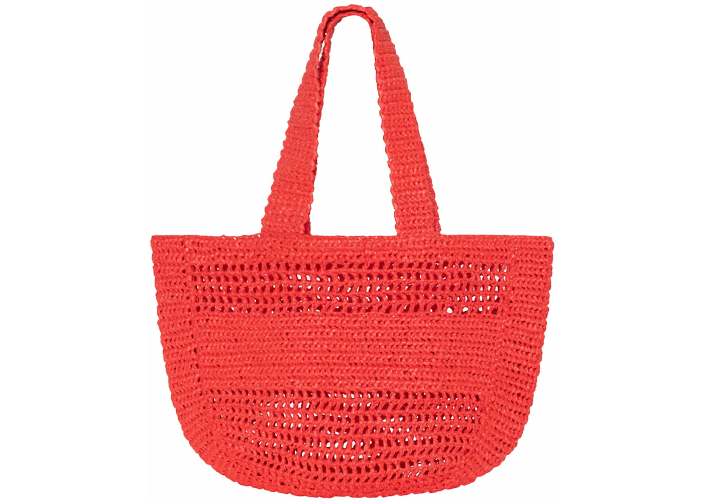 Stussy Raffia Tote Bag Red
