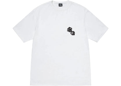 stussy shakers tee white