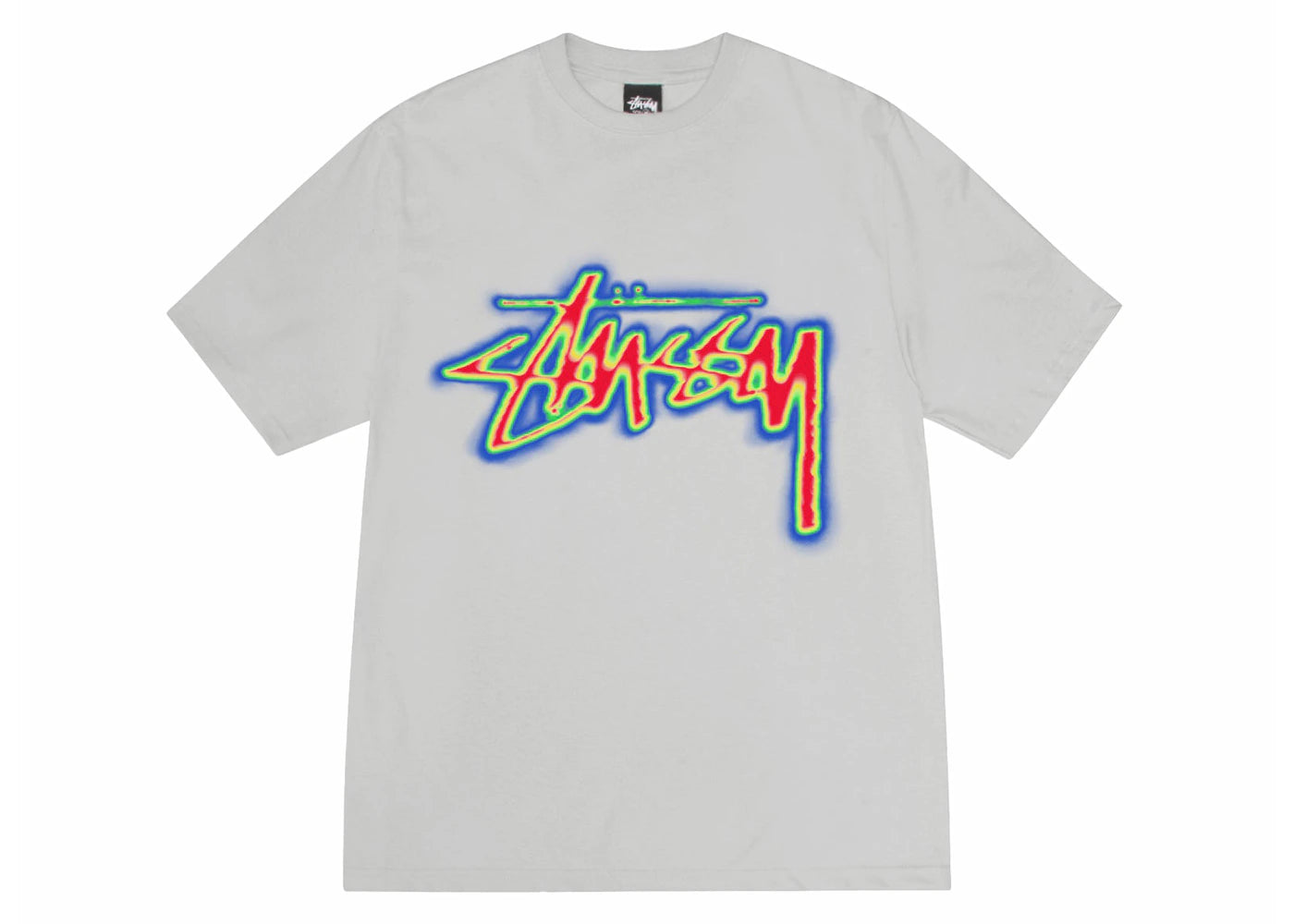 stussy thermal stock tee fog
