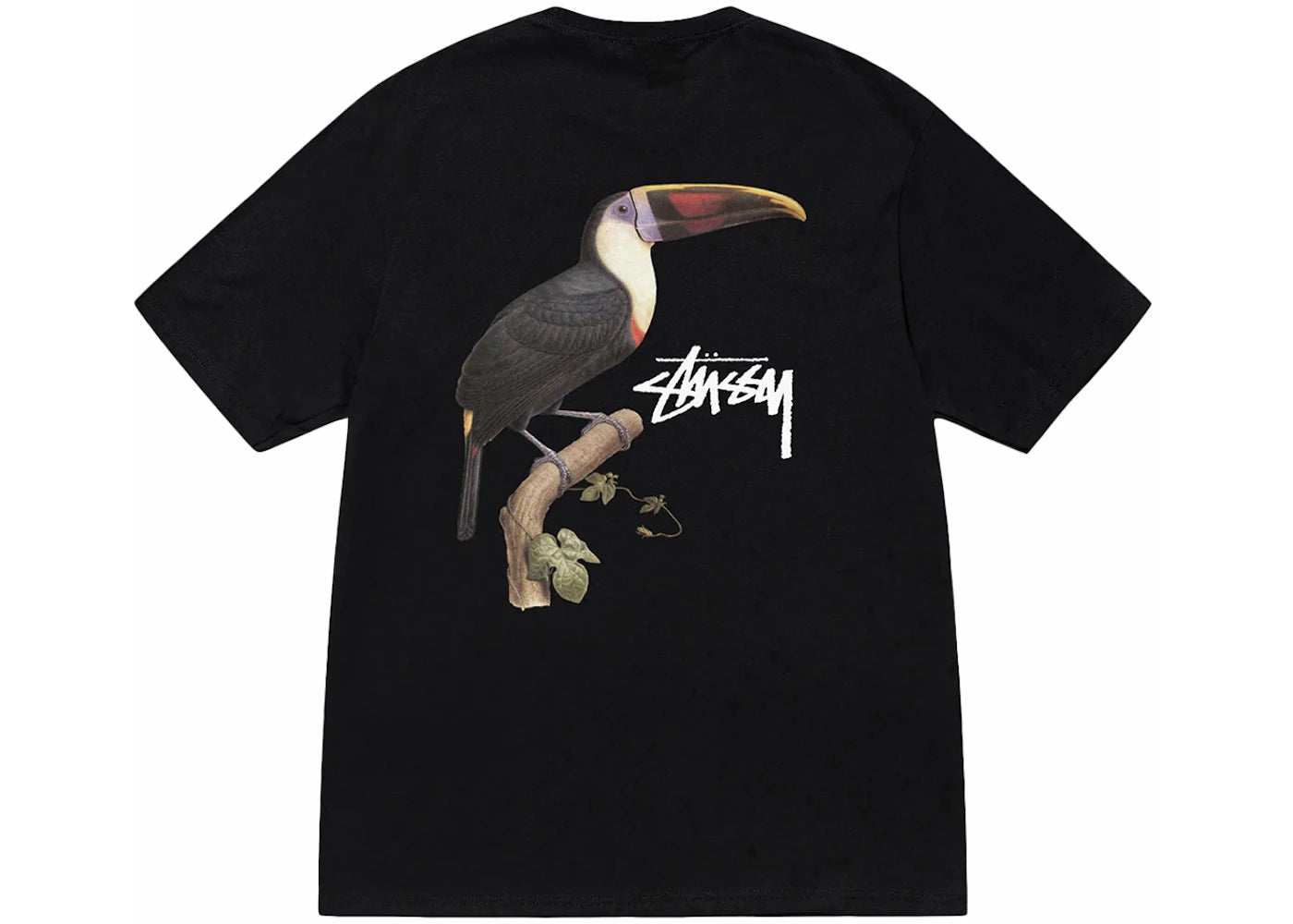 stussy toucan tee black