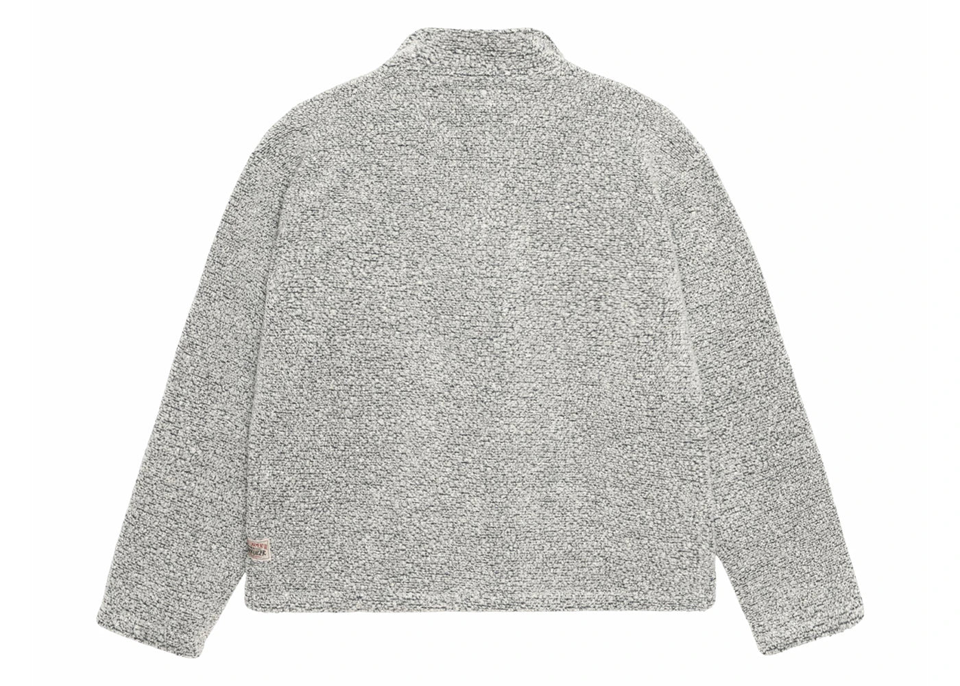 stussy wool blend sherpa pullover cloud