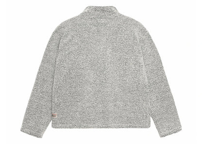stussy wool blend sherpa pullover cloud