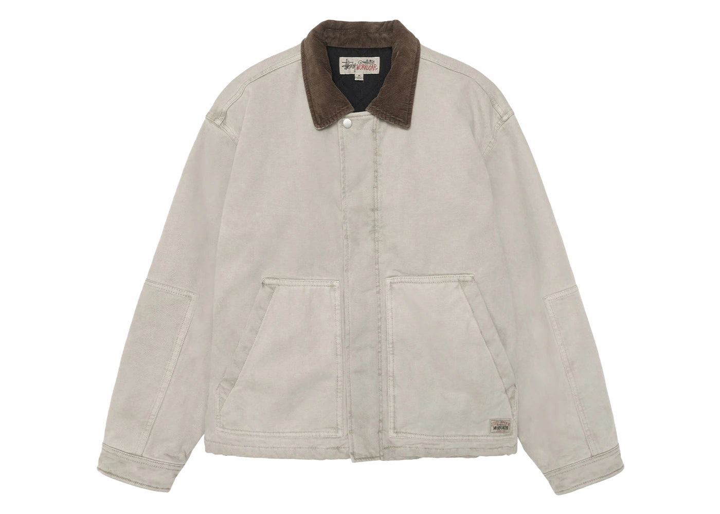 stussy workgear jacket grey