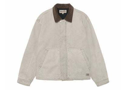 stussy workgear jacket grey