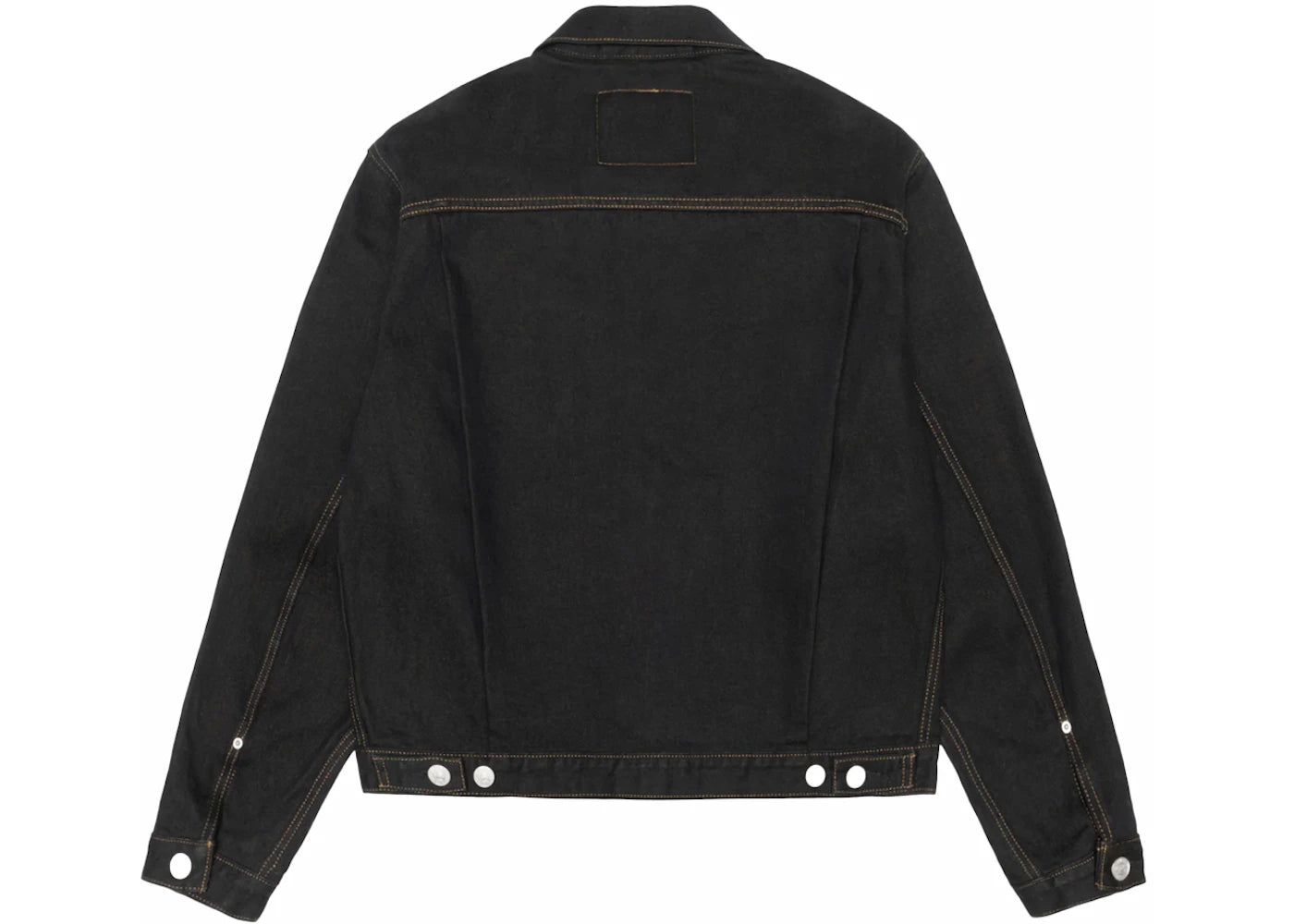stussy x levi's crispy rinse trucker jacket black/brown