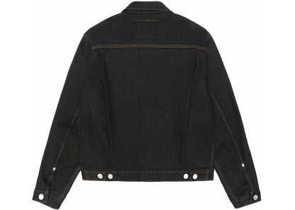 stussy x levi's crispy rinse trucker jacket black/brown