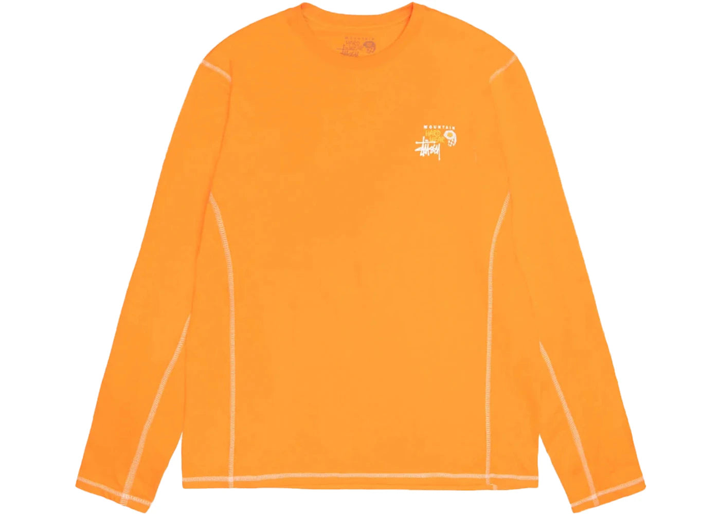 stussy x mountain hardwear l/s tee alpine orange