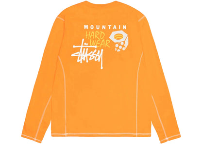 stussy x mountain hardwear l/s tee alpine orange