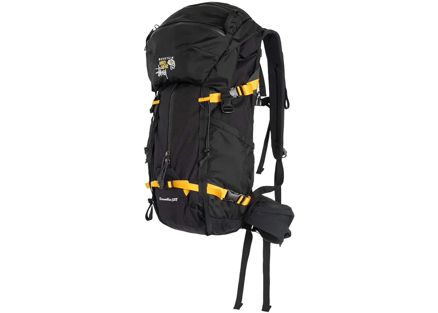 stussy x mountain hardwear scrambler s 28l backpack black 