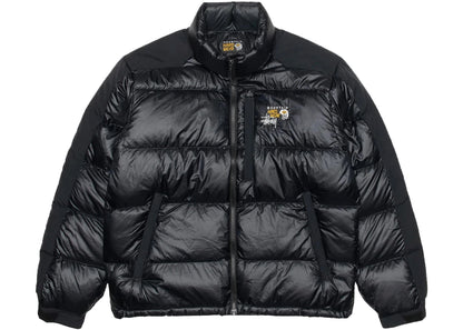 stussy x mountain hardwear subzero down jacket black